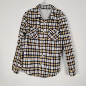 Uncle Cotton Plaid Flannel Shirt Shacket Thick Lining NEW Heavyweight
